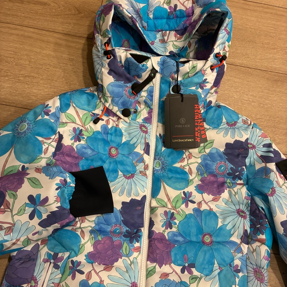 NWT Bogner Fire + Ice x LoveShackFancy Women’s Janka Ski Jacket Size XS